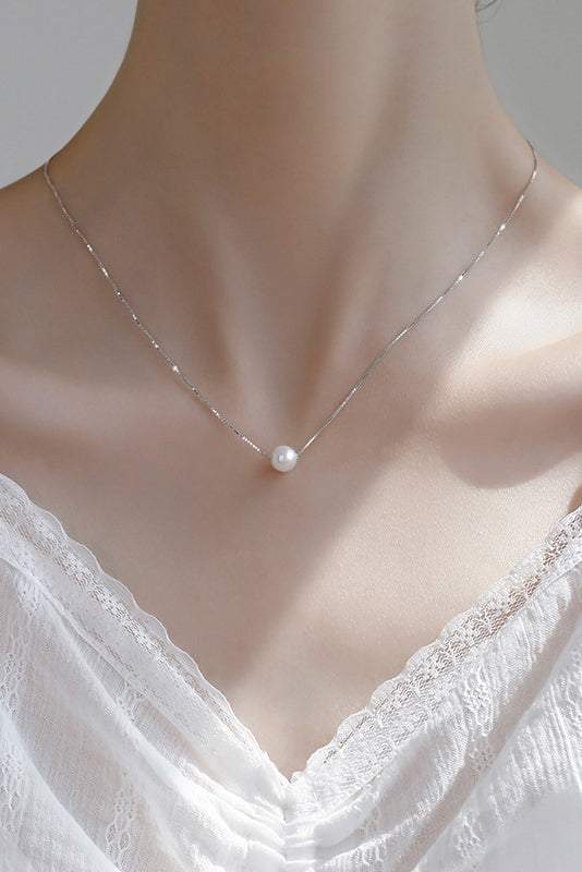Simple pearl necklace 2 colors included