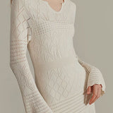 Elegant and simple knitted dress