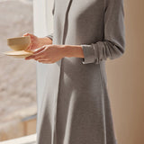 Round-neck simple knitted dress