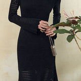 Elegant and simple knitted dress