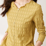 Textured French elegant long sleeves