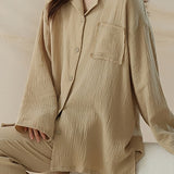 Class A pure cotton double-layer gauze pajamas