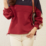 Colorblock Spacer Knit Sweatshirt