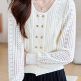 Chanel-Inspired Ribbed Knit Sweater