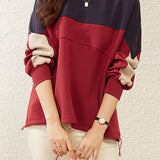 Colorblock Spacer Knit Sweatshirt