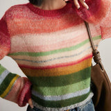 Color Block Knit Sweater