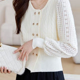 Chanel-Inspired Ribbed Knit Sweater