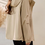 Short padded trench coat