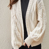 Minimalist Chunky Knit Cardigan