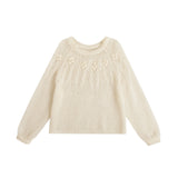 Mohair French Hollow Knit Design Sweater