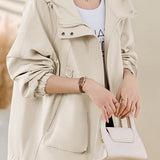 Short padded trench coat