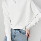 Sabrina Neck Drop Shoulder Knit Top - 11 Colors Available