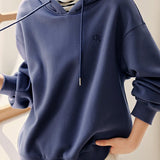 Casual Hooded Striped Contrast Hoodie