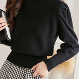 Fashionable doll-collar knitted sweater