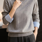 Layered Look Casual Knit Shirt - 2 Colors Available