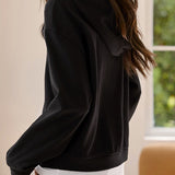 Fashionable Faux Layered Hooded Knit Sweatshirt