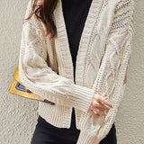 Minimalist Chunky Knit Cardigan