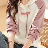 Hooded Bi-Color Logo Embroidered Hoodie - 2 Colors Available