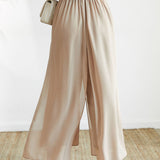 Effortless Slit Long Wide Pants