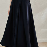 A-Line Basic Long Flare Skirt - 2 Colors Available