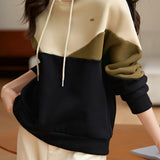 Daily Casual Color Block Hoodie Sweatshirt