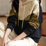 Daily Casual Color Block Hoodie Sweatshirt