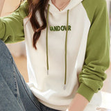 Hooded Bi-Color Logo Embroidered Hoodie - 2 Colors Available