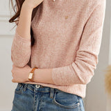 Half-turtleneck Textured Inner-layer Bottoming Shirt