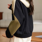 Daily Casual Color Block Hoodie Sweatshirt