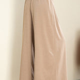 Relaxed Loose Solid Linen Pants