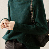 Solid Color Turtleneck Knit