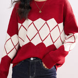 Minimalist Thick Warm Basic Crewneck Knit Top