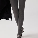 High Waist Belly Vertical Striped Leggings