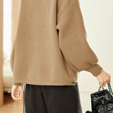 Casual Faux Double-Faced Wool Knit Jacket