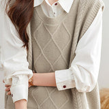 Loose Sleeveless Sweater Vest