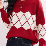 Minimalist Thick Warm Basic Crewneck Knit Top