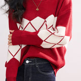 Minimalist Thick Warm Basic Crewneck Knit Top