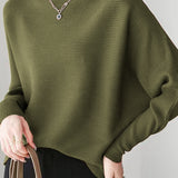 Sabrina Neck Drop Shoulder Knit Top - 11 Colors Available