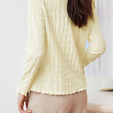 Textured French elegant long sleeves