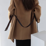 Elegant and Intellectual Women's Loose Wool Coat - 2 Colors Available