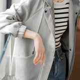 Textured Hooded Jacket - 2 Colors Available