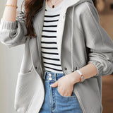 Textured Hooded Jacket - 2 Colors Available