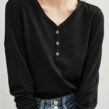 Black Tight Fit Long Sleeve Knit