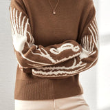 Casual Commuter Loose Round Neck Knit Top