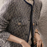 Fashionable Elegant Boucle Coat