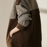 Casual Houndstooth Wool Blend Coat in 2 Colors