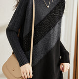 Elegant Long Knit Sweater