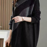 Elegant Long Knit Sweater