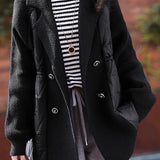 Casual Versatile Color-Block Cotton Jacket