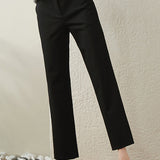 Casual Fashion Slim-Fit Woven Cropped Pants